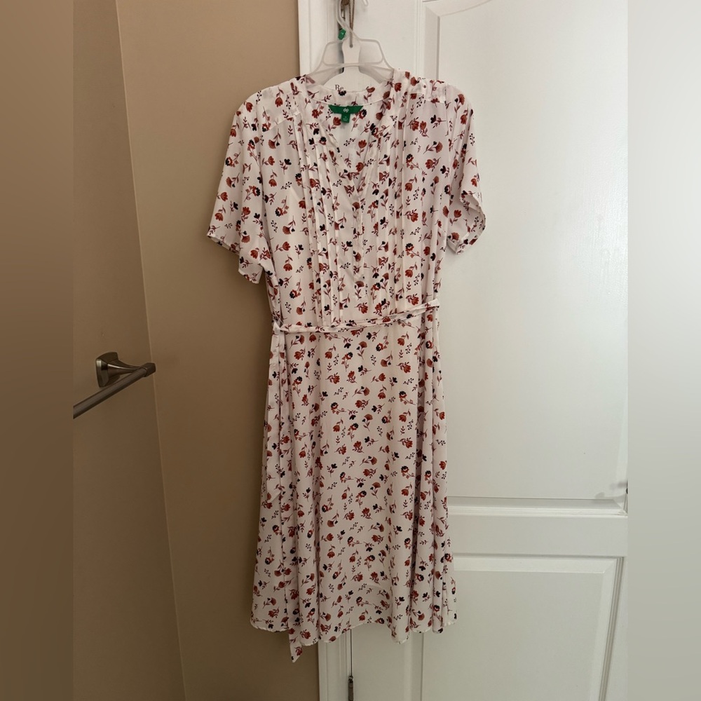 Dip White Floral Midi Dress